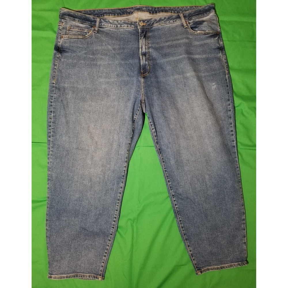 Old Navy OG Straight Extra Stretch High Rise Jeans Plus Sz 30 Retro Cottage NWOT